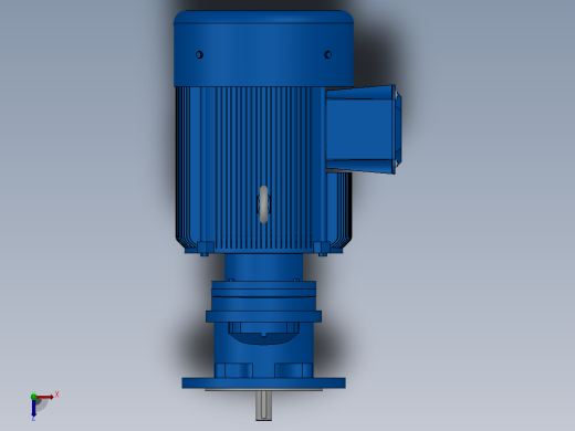 RXF67法兰轴伸式安装斜齿轮减速机RX67-Y5.5-4P-132S-M1-0°-Φ200俯视缩略图
