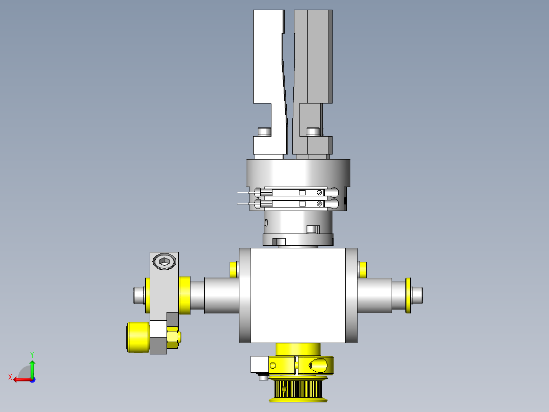 反转、自转夹具后视图