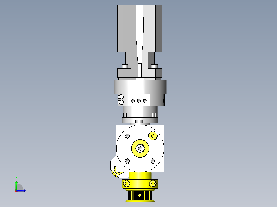 反转、自转夹具左视图