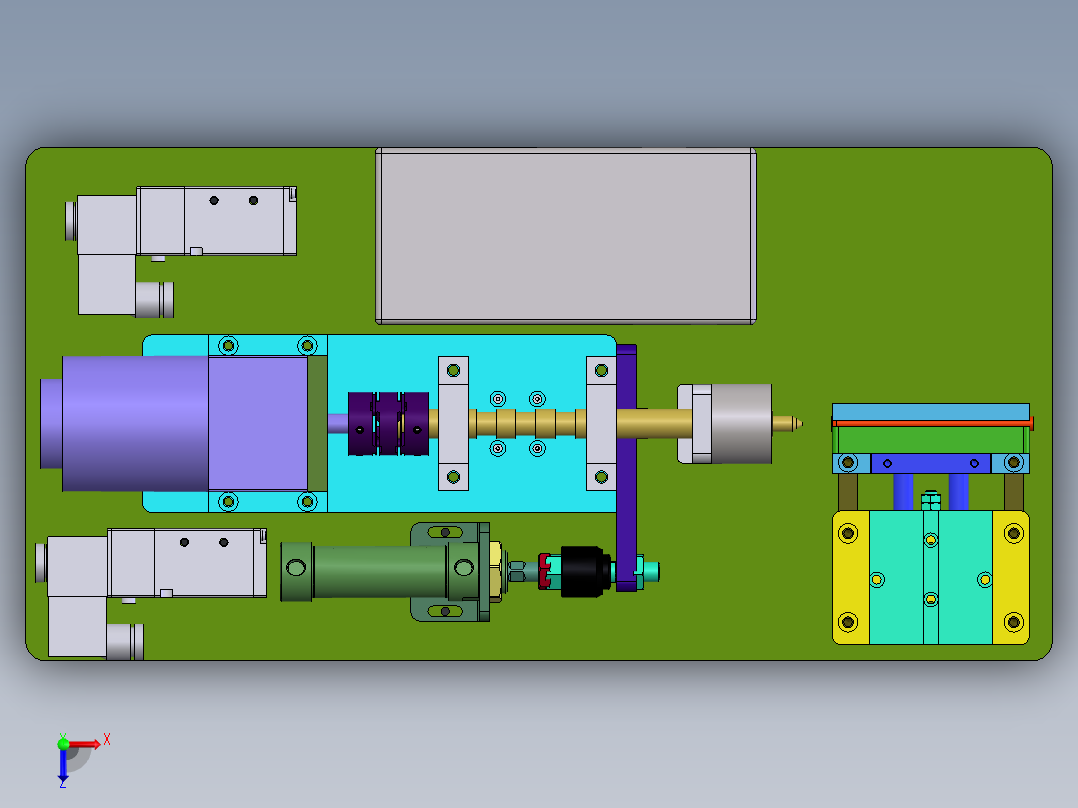 管成型工装sw21可编辑俯视图