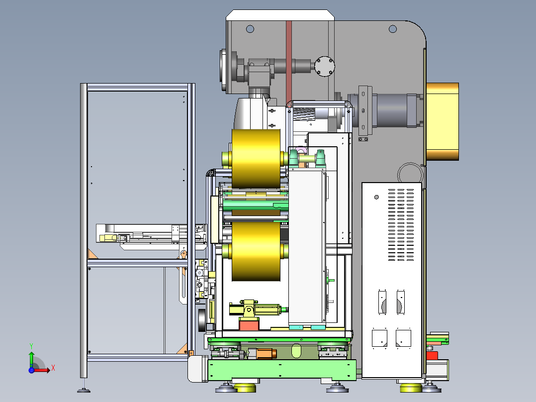 新款卷对卷冲裁一体机sw17可编辑前视图