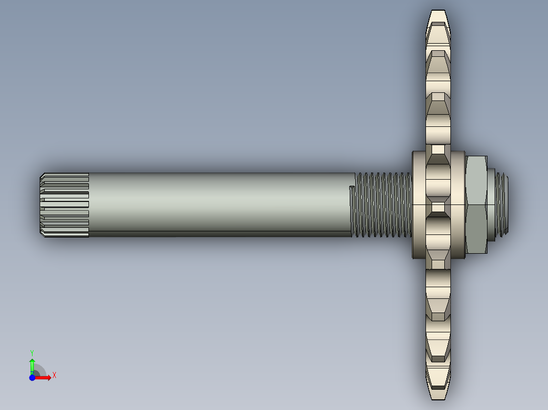 原链轮组件前视图