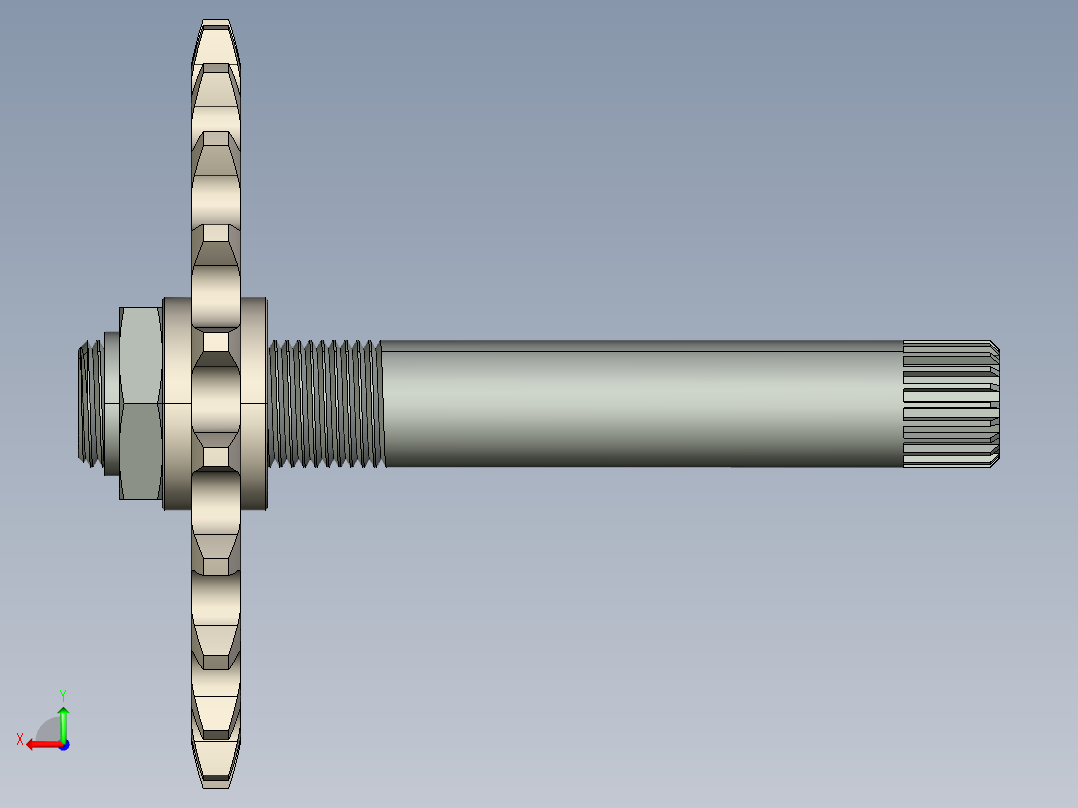 原链轮组件后视图