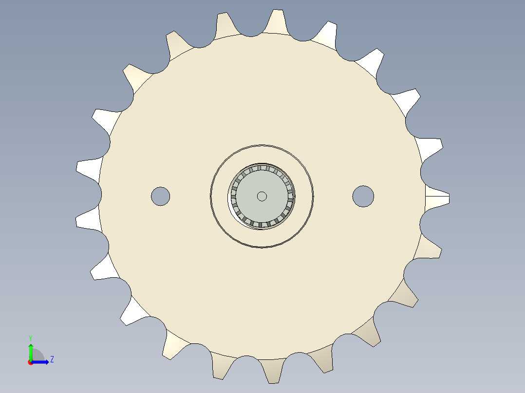 原链轮组件左视图