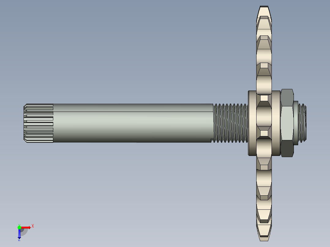 原链轮组件俯视图