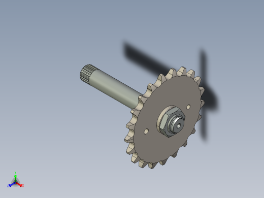 原链轮组件正等轴测缩略图
