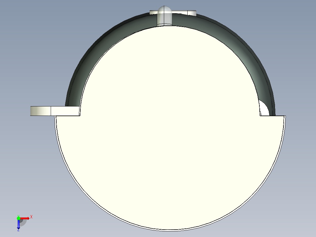 咖啡壶3D模型俯视图