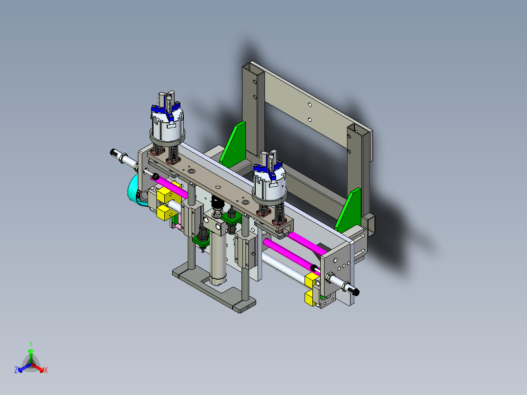 自己做的一个机械手 丝杠带动 全套3D图