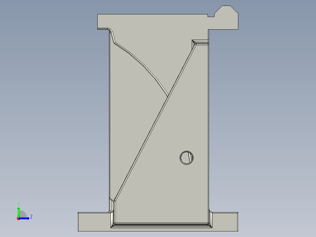 数控车床模型左视图