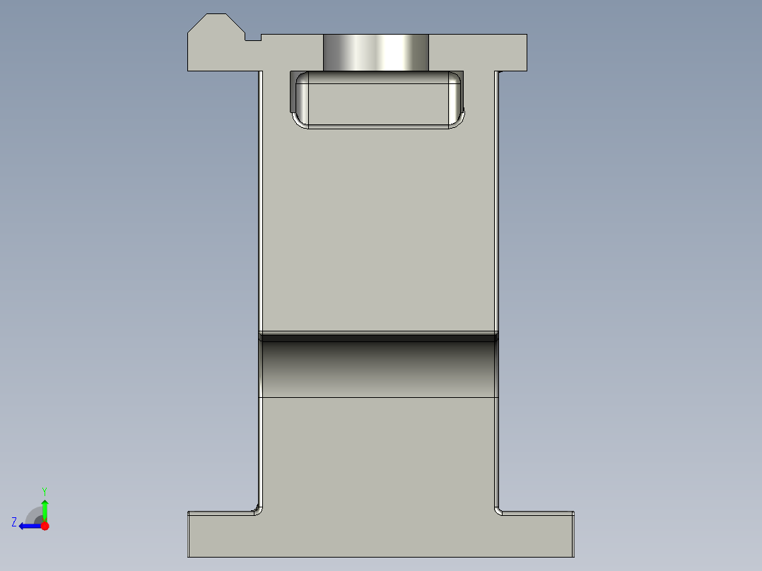 数控车床模型右视图