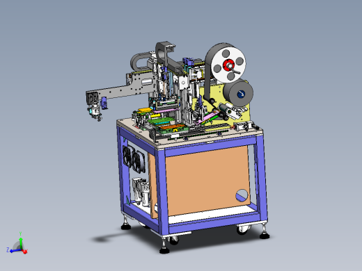 手机全自动贴标机3d图纸自动贴膜