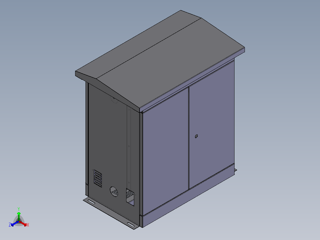 机箱正等轴测图