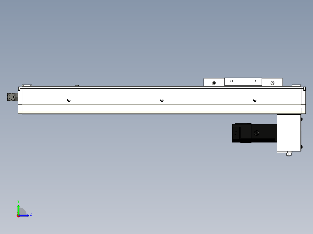 Toyo东佑达直线模组-ECH10-350-BM-100W左视图