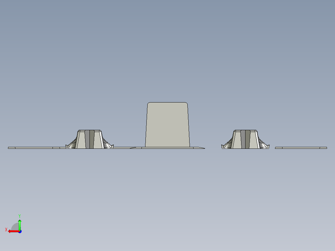 基于ProE的空压机曲轴铸模设计后视图