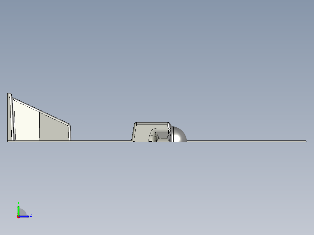基于ProE的空压机曲轴铸模设计左视图