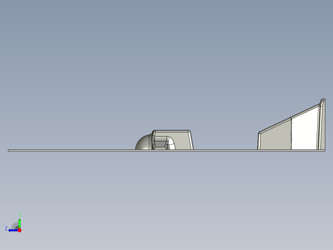 基于ProE的空压机曲轴铸模设计右视图