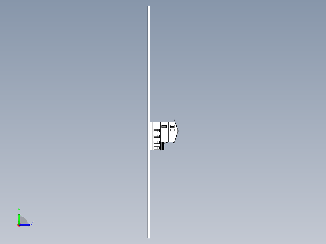 别墅 3D模型左视图