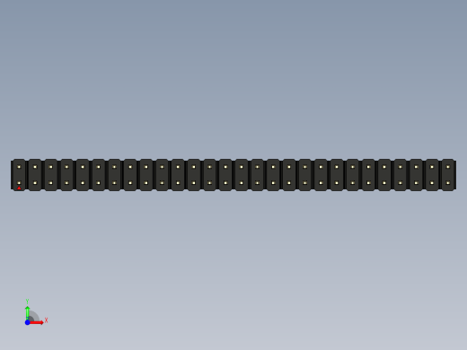 彩色公头100mil（2.54mm）系列-DS1021_black_2x28p_100mil_Type5_rev1.0前视缩略图