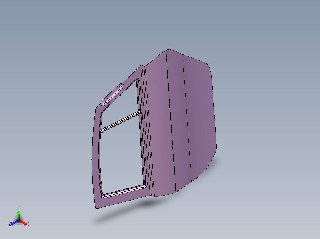 后车门正等轴测图