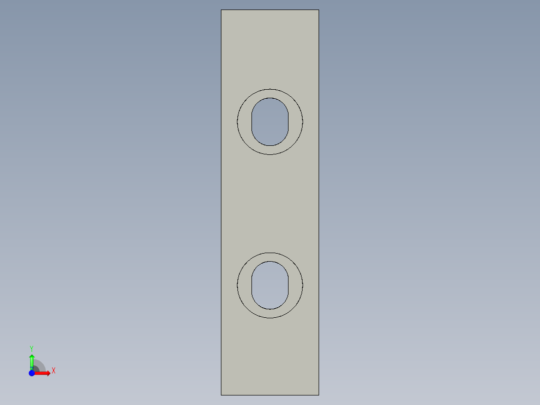 基恩士PS-T1_bracket_kc图纸模型前视图