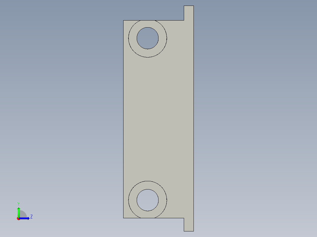 基恩士PS-T1_bracket_kc图纸模型左视图