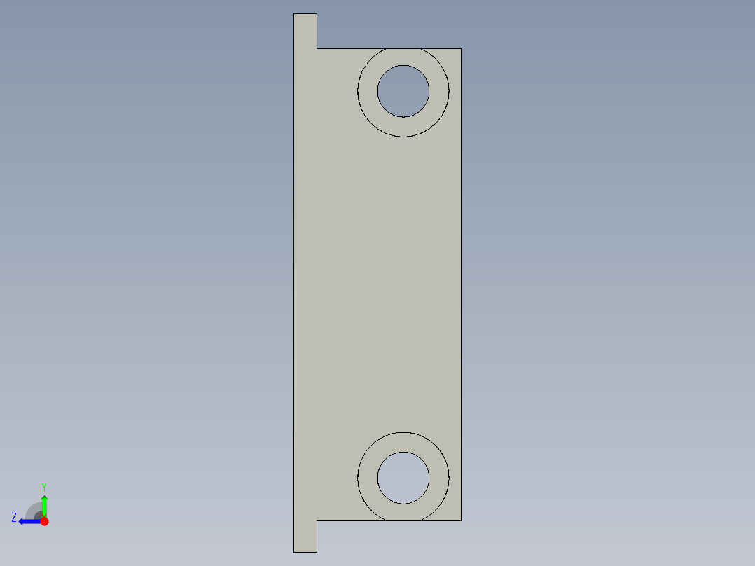 基恩士PS-T1_bracket_kc图纸模型右视图
