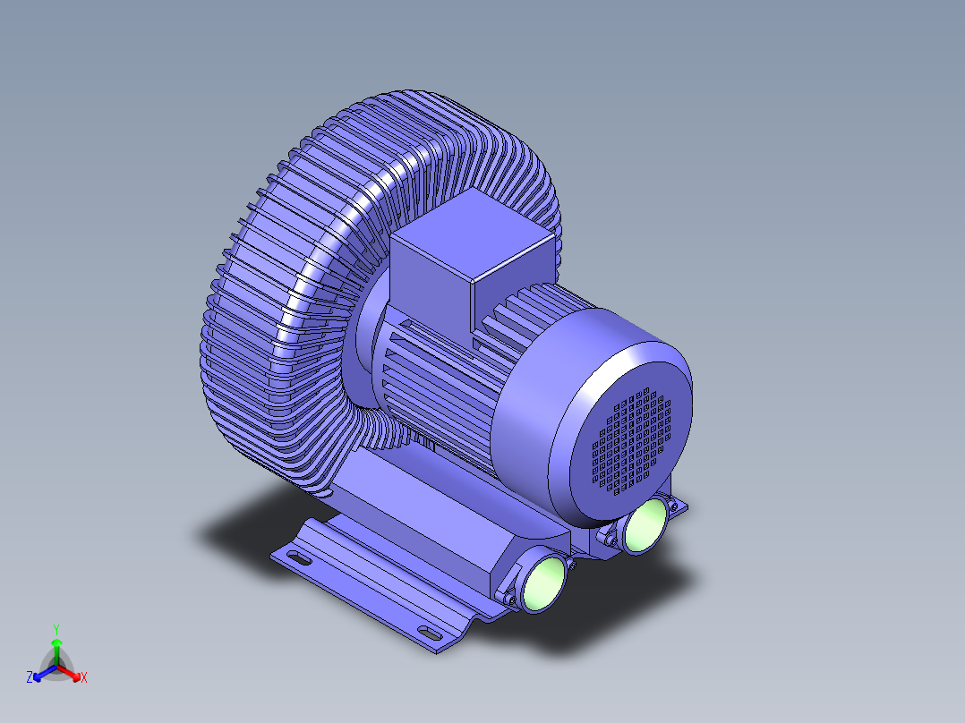 高压风机 离心风机三维模型