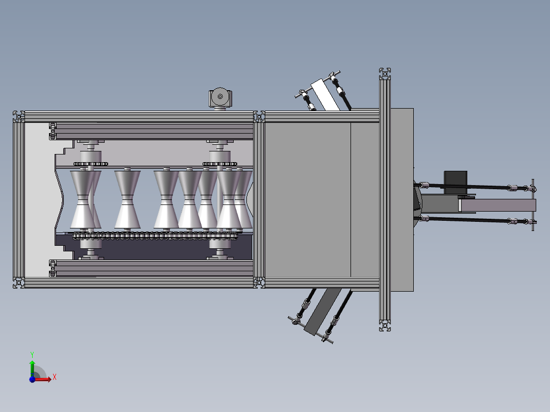 视觉树国采摘机收获机前视图