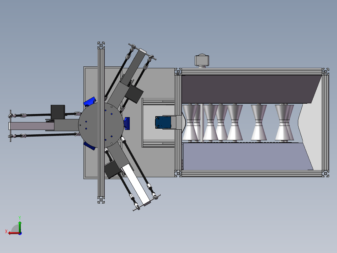 视觉树国采摘机收获机后视图