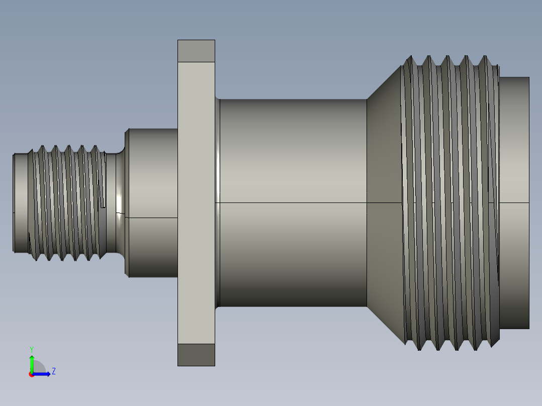 SMA接口45左视图