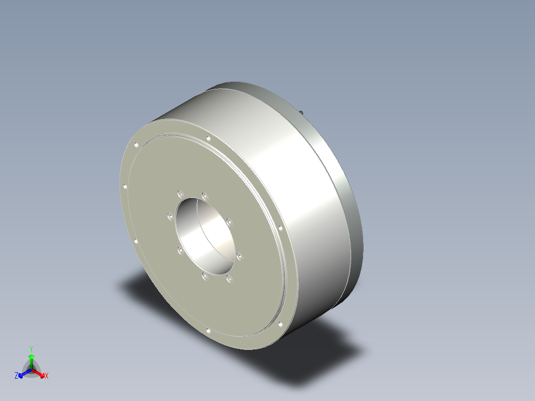 264-080直驱电机正等轴测图