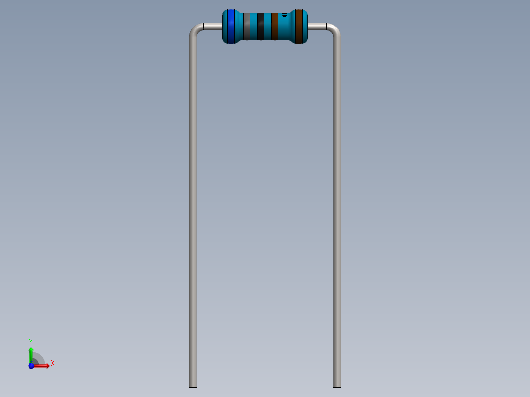 电容器 二极管 电阻器-Resistor 6.8K Ohm Blue前视图
