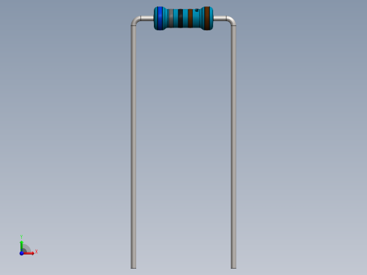 电容器 二极管 电阻器-Resistor 6.8K Ohm Blue前视缩略图