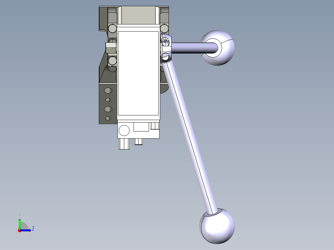 德克斯TUNKERS气缸数模V2 50.1 Z A11 T12 5~44 GRAD左视图