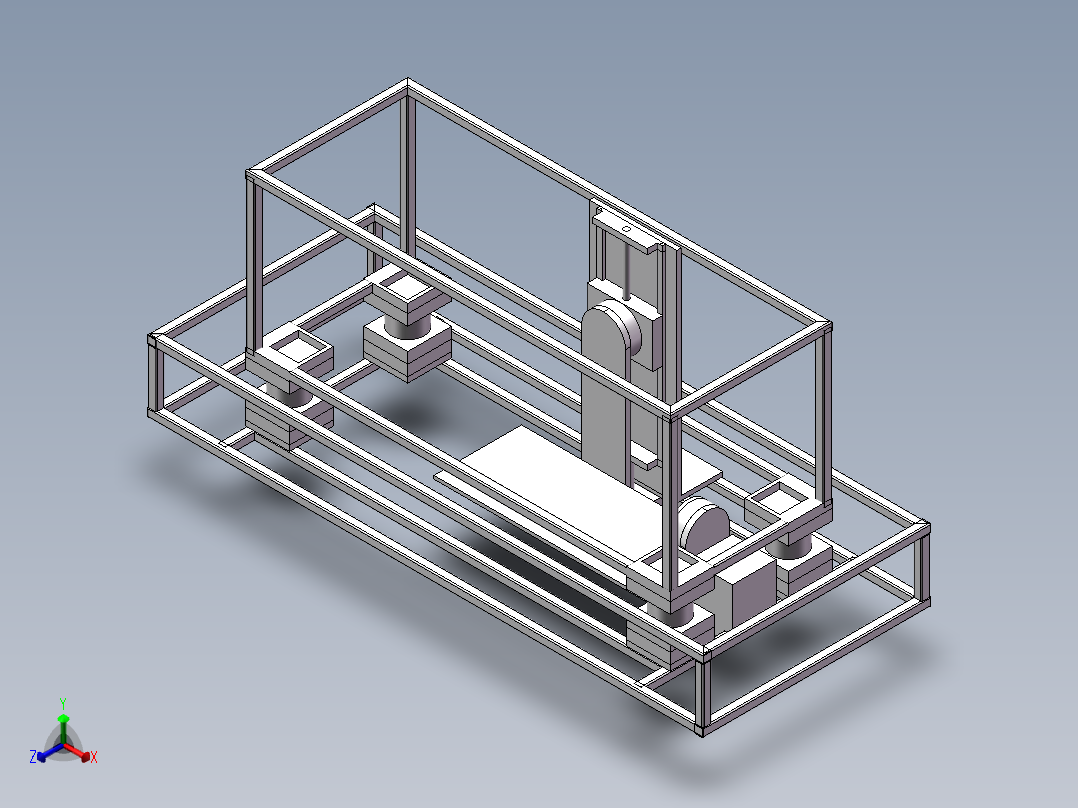 运输用减振平台正等轴测图