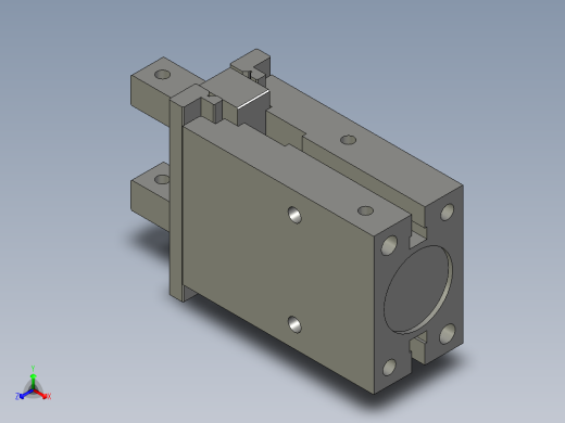 普通气爪PH01-25A正等轴测缩略图