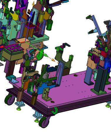 焊接前纵梁总成的夹具缩略图