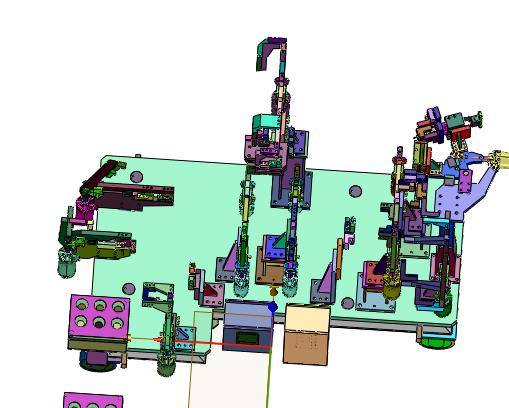 焊接前纵梁总成的夹具缩略图
