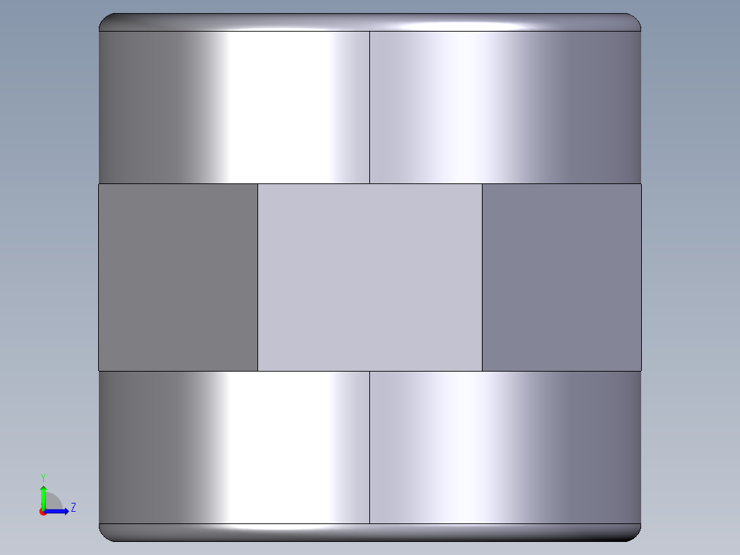 5MIFV 用溶剂焊接插座D和BSP螺纹母端R双插座左视图
