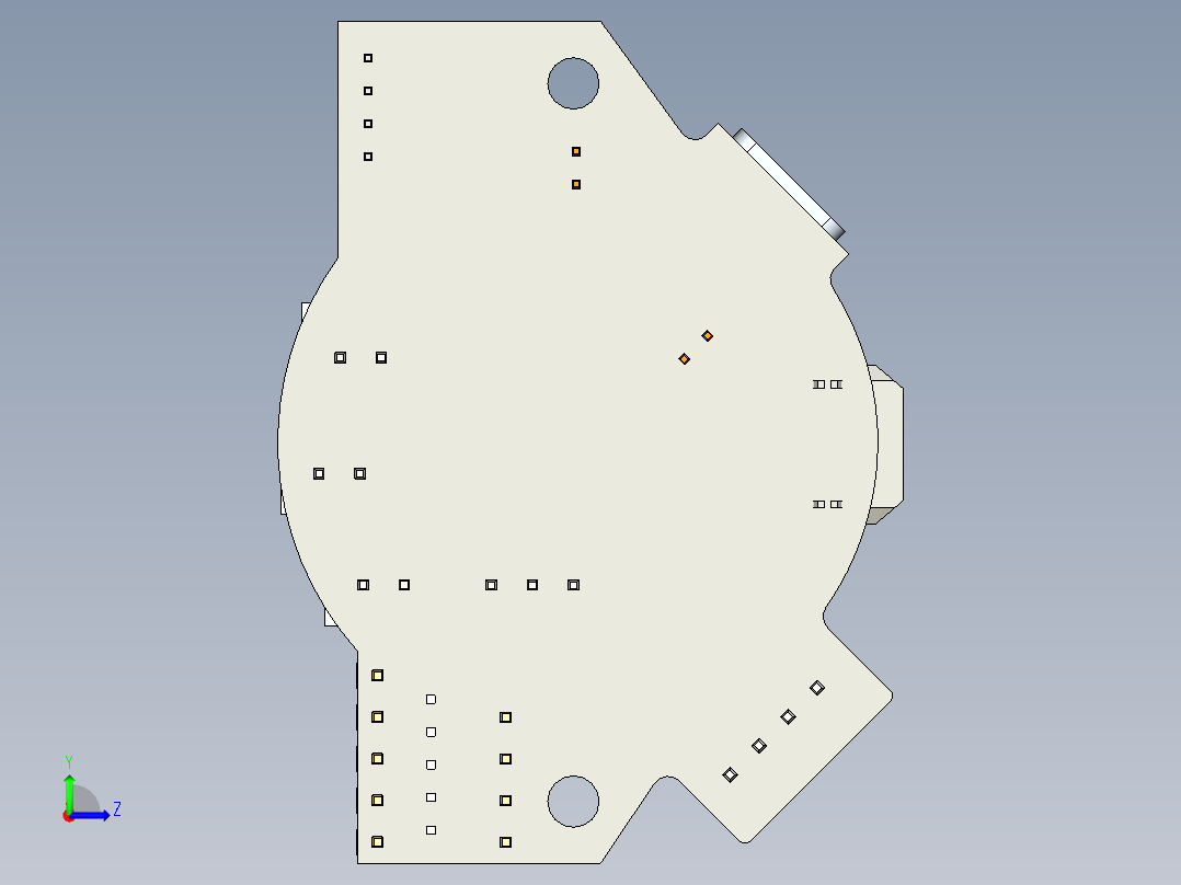 总线托洛板左视图