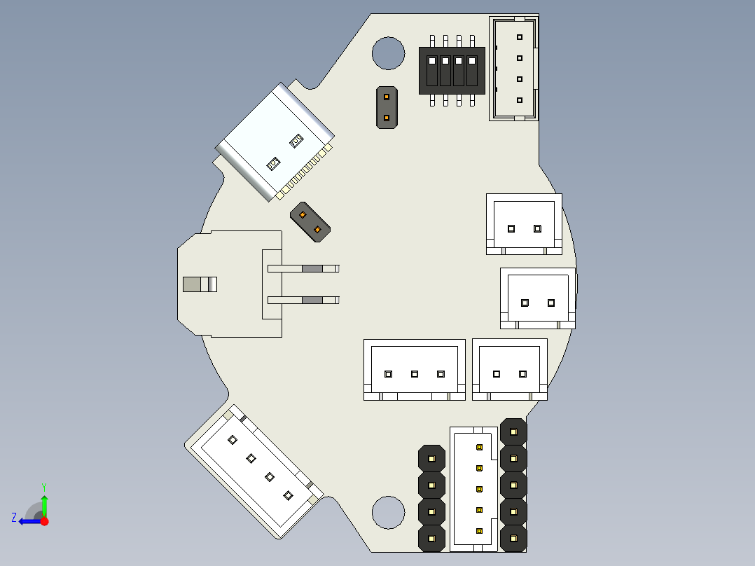 总线托洛板右视图