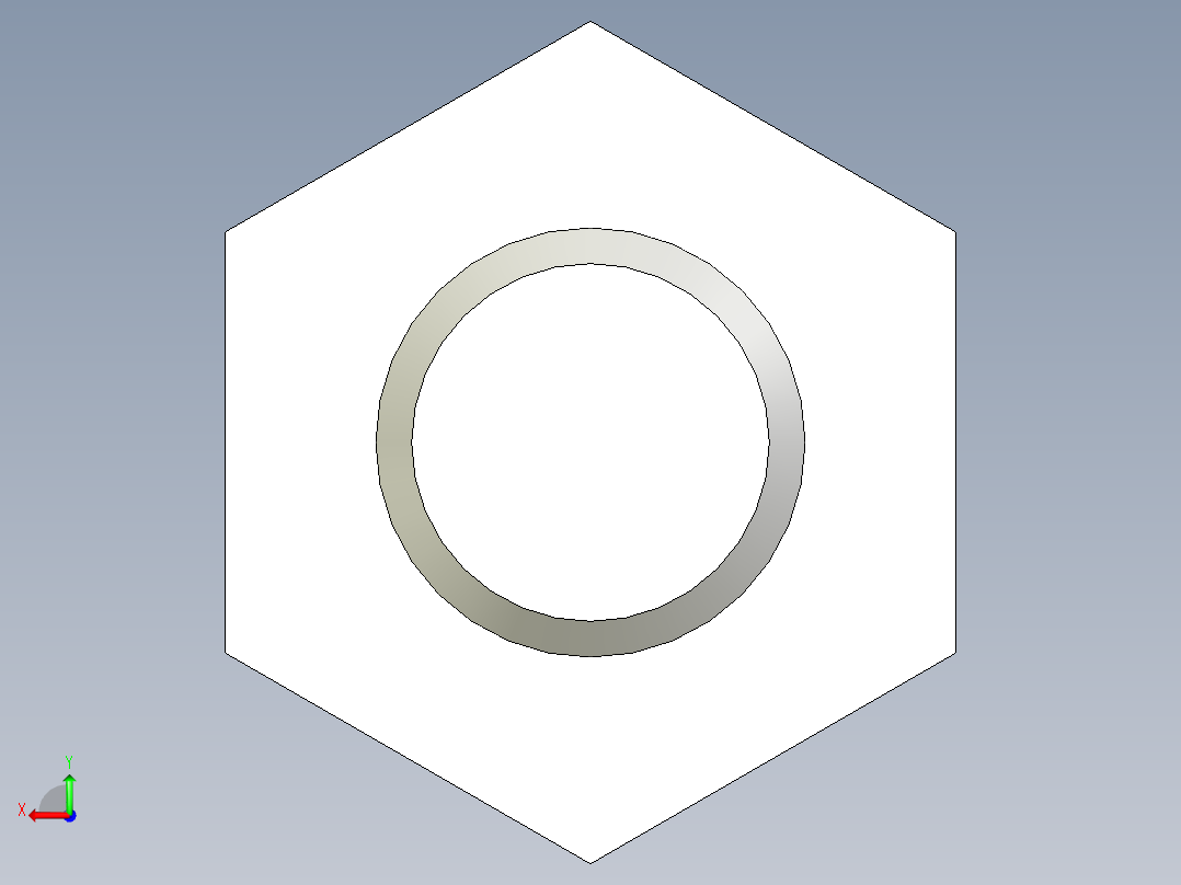 不銹鋼外六角螺絲RSCBB-3D多系列多零件图纸模型后视图