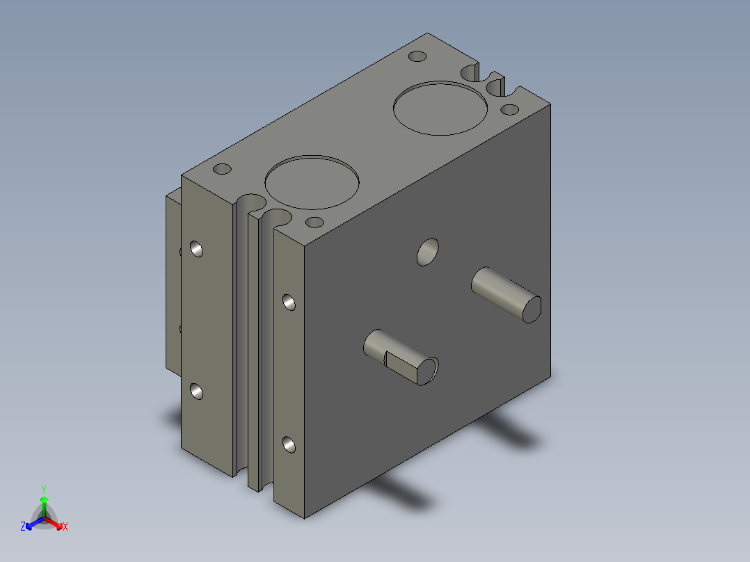 旋转气爪PRD12-60D主视图