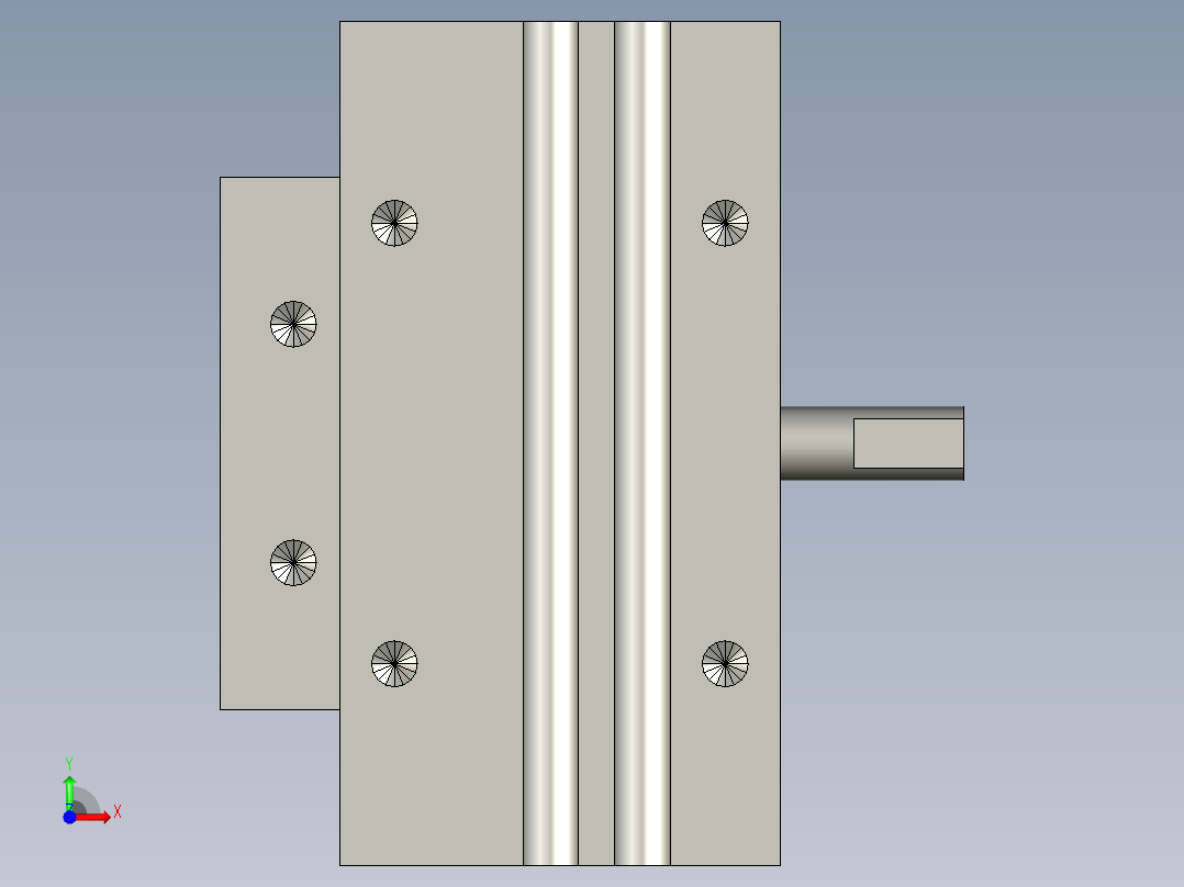 旋转气爪PRD12-60D前视图