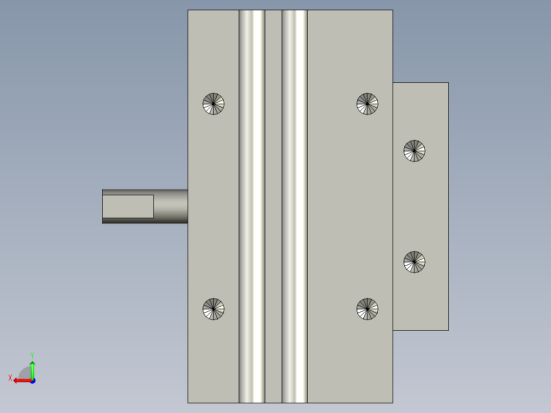 旋转气爪PRD12-60D后视图