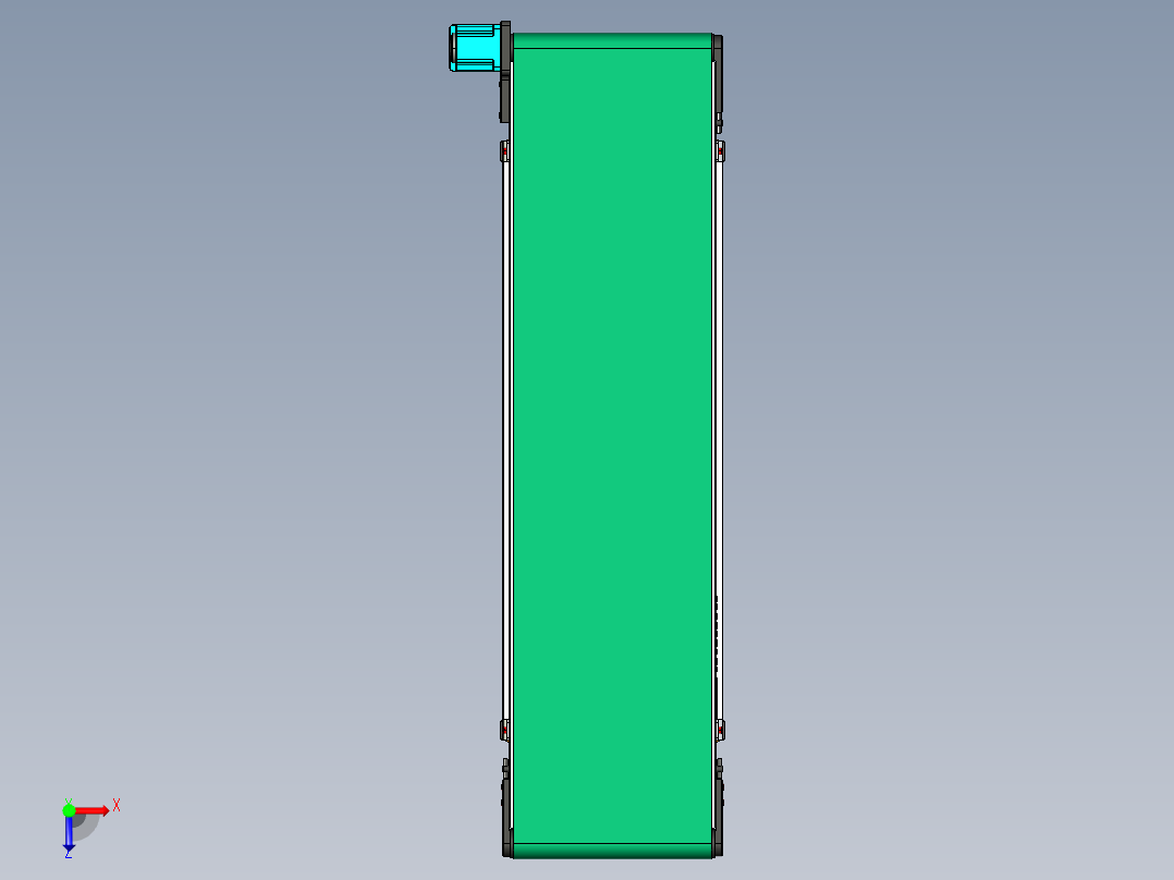 LE-XC5050-左直连驱动皮带线-负载80kg俯视图