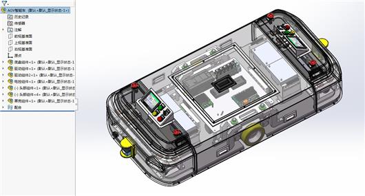 潜伏智能物流AGV小车自动导引运输车