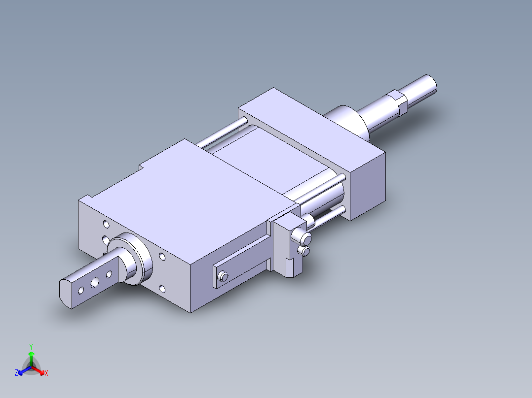 德克斯TUNKERS气缸数模SZK63 T12 A32 Z主视图