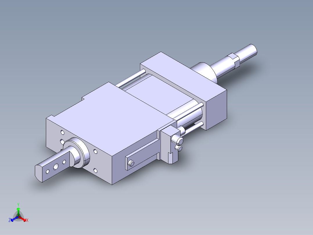 德克斯TUNKERS气缸数模SZK63 T12 A32 Z正等轴测图