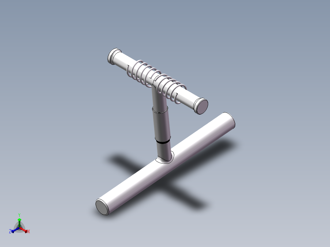 道路限高架正等轴测图